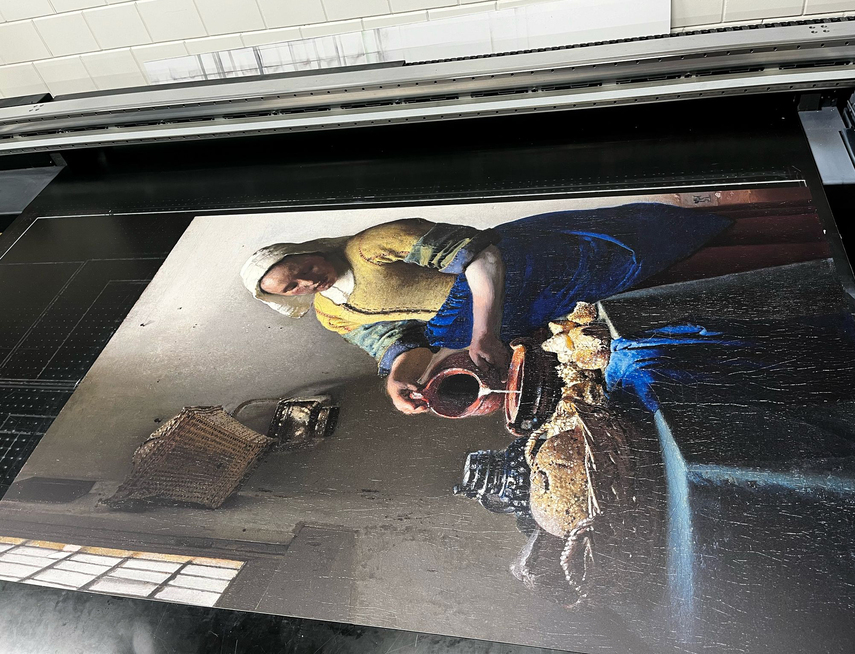 Melkmeisje geprint op forex