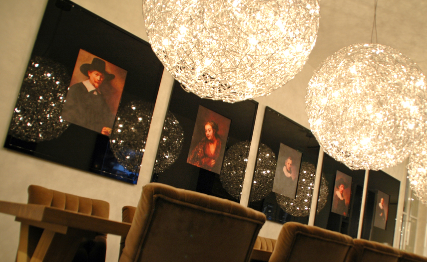 Oude meesters Fotogeschenk bij Lodder Keukens