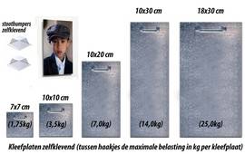 Adhesive plates various sizes