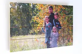 Photo on wood