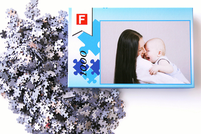 Photo puzzle with personal photo