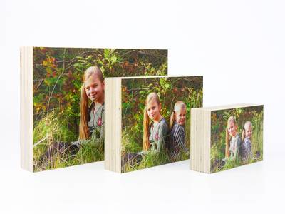 Wooden photo block