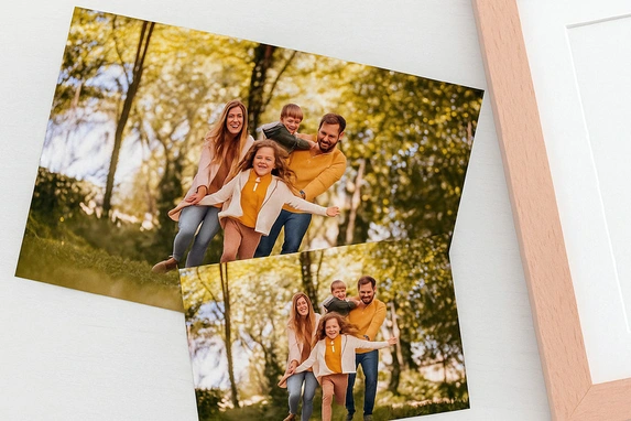 Razor-sharp print, cut exactly to size – ready for framing.
