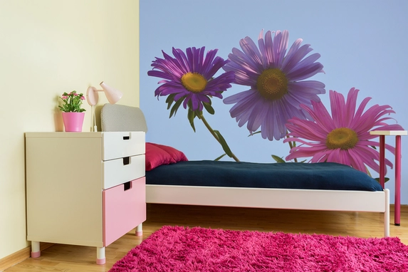 Photo wallpaper for the children's bedroom.
