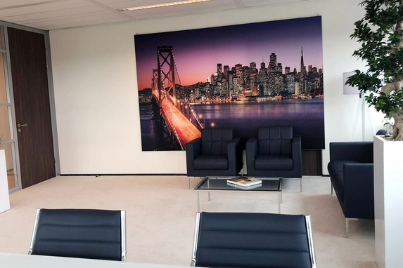 We supplied this 200x300cm photo frame and the photo for the office of Thriving Leaders by Jean Paul van Opstal in Utrecht.