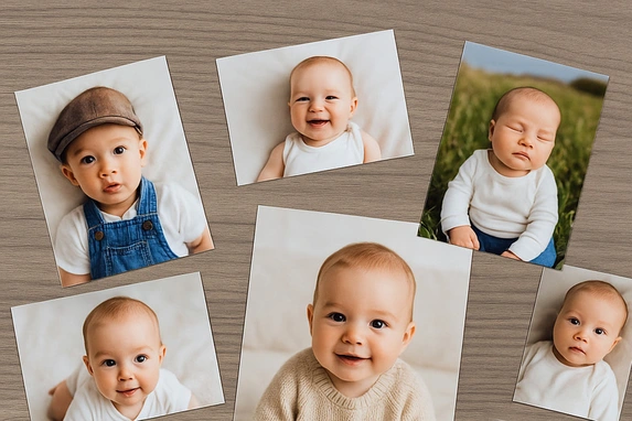 Baby photos make up nearly one fifth of all prints – razor-sharp and true to life at Fotogeschenk.