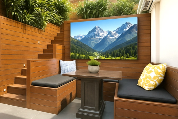 With an outdoor canvas on a frame you can enjoy that one unique holiday trip for years to come
