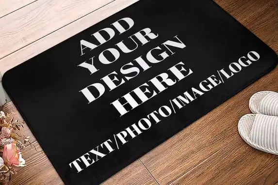 Design your own doormat with photo, text or logo and have it professionally printed.