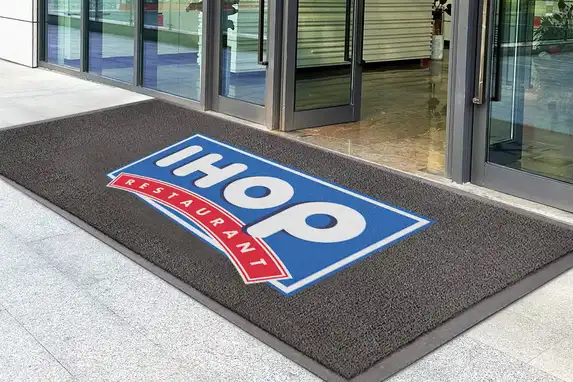 Printed doormat with logo, ideal for shops, businesses and entrances.