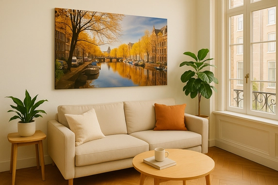 City photos are very suitable for printing on aluminum.