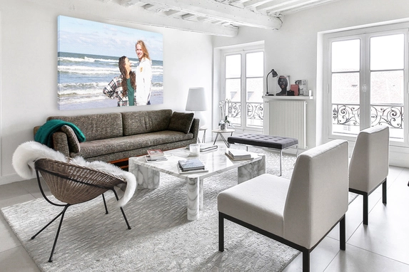 Your photo on large format canvas.