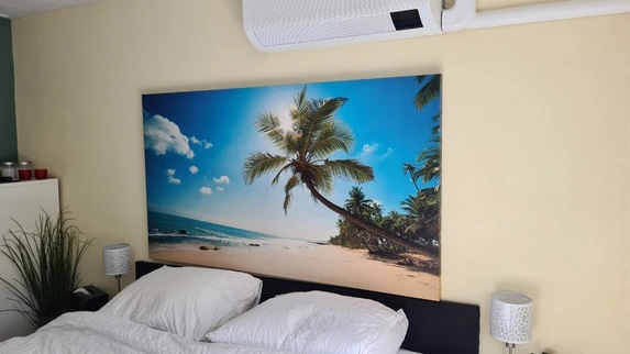 Large photo on canvas from the image bank collection of tropical beaches for the bedroom.