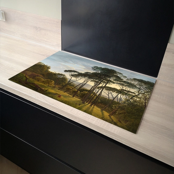 Personalize and decorate your kitchen at Fotogeschenk with, for example, a unique induction hob protector.