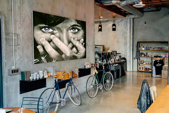 Large format photo on forex.