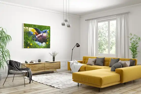 A photo on plywood fits into any interior.