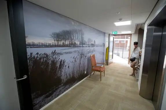 Airtex photo wallpaper for interior wall decoration.