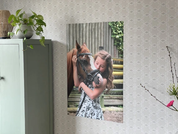Poster of child with horse: Photogift high quality photo posters at competitive prices.