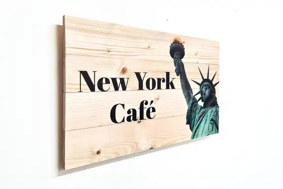 Photo on natural spruce wood is only possible on request, info@photogift.eu