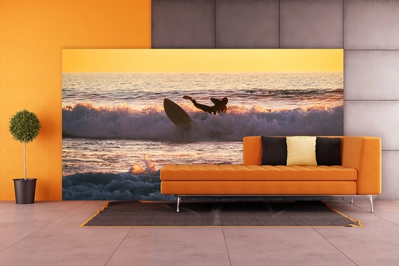Colorful aluminum photo art for the wall