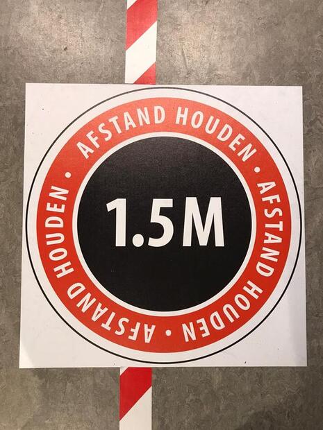 Foto als vloersticker
