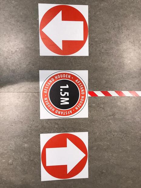 Vloerstickers slijtvast