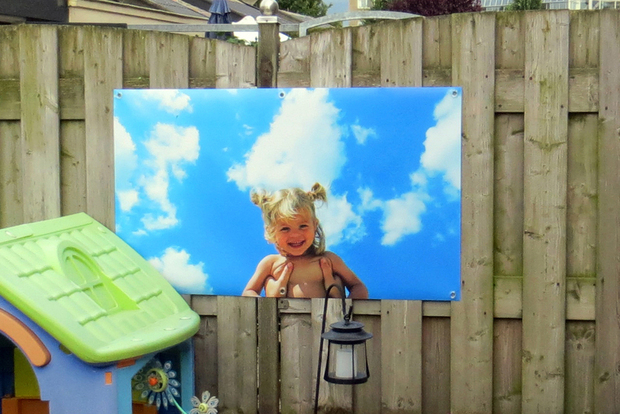 Tuinposter lucht balkon