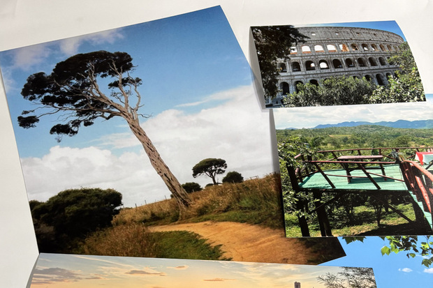 Vakantiefoto vergroten